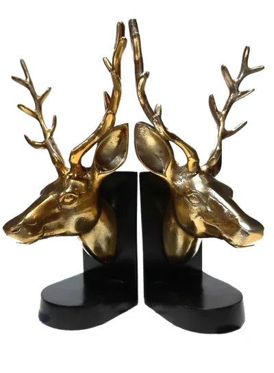 Decorative metal bookends by The Paradise