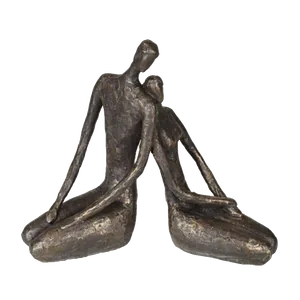 Metal couple sculpture