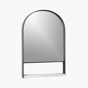 Mirror with marble shelf