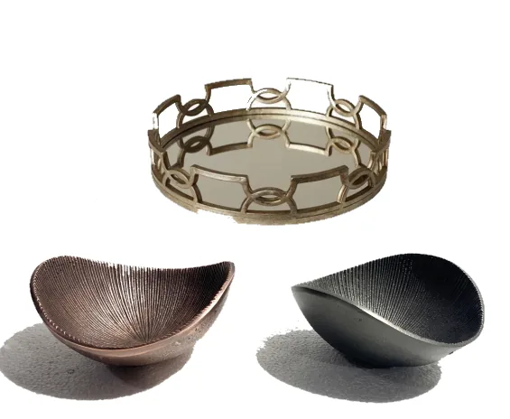 Metal serveware and barware collection by The Paradise